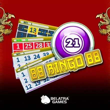 88 Bingo 88 slot visual from Belatra Games available on casinocarousel.be