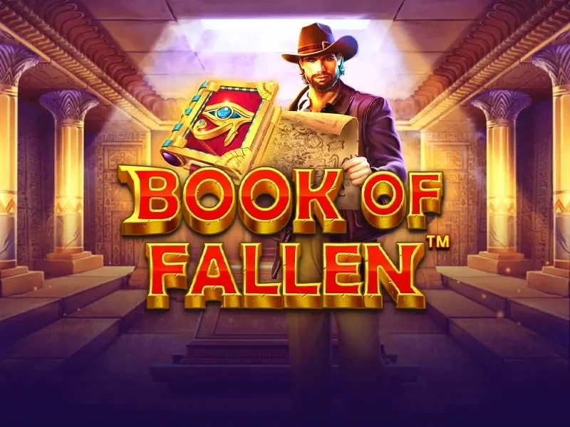 Book of the Fallen online game logo by Pragmatic Play on casinocarousel.be