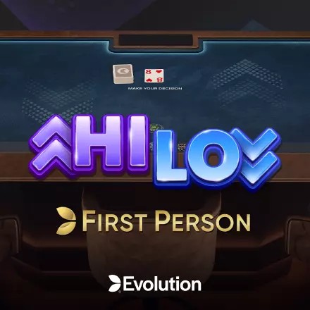 Enjoy First Person Hi Lo by Evolution – logo hosted on casinocarousel.be