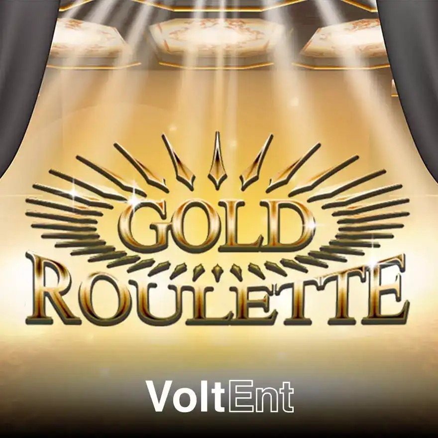 Gold Roulette online game logo by VoltEnt on casinocarousel.be