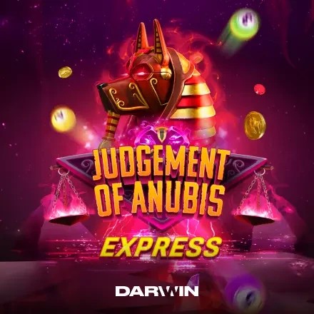 Judgement of Anubis Express slot logo by Darwin Gaming at Carousel Casino