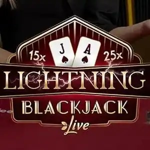 Enjoy Lightning Blackjack by Evolution – logo hosted on casinocarousel.be