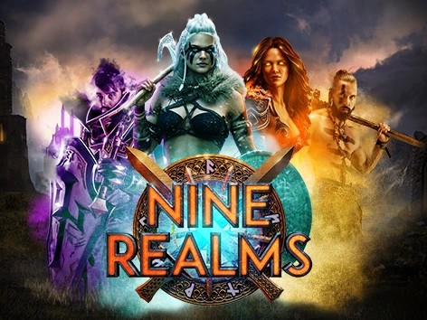 Nine Realms slot visual from Red Tiger Gaming available on casinocarousel.be